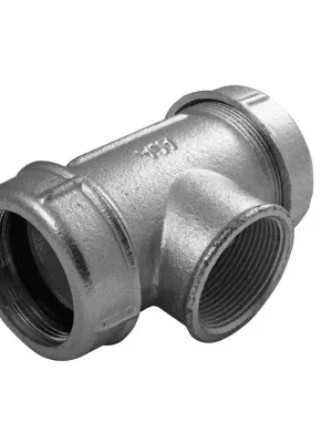 AGAFLEX TK 3/8" - litinový T kus odb.s vni. z - voda/tlakový vzduch/oleje - ocelová/HDPE trubka Direct Verzonden